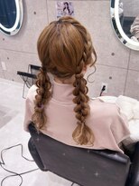 ヘア サロン クラン ソア 心斎橋店(hair salon clan soar) 編みおろしツイン/心斎橋ヘアセット