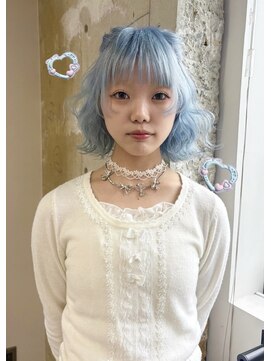 ゾーイダイミョウ(ZOEY daimyo) 福岡 ハイトーンカラー 水色カラー