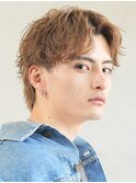 渋谷シャドウパーマブラウン波巻きパーマツイストスパイラル緩め