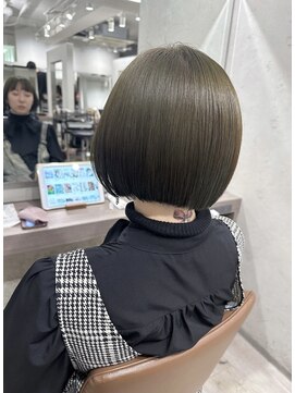 コール ネックス ザ サロン 表参道(COALL nex the salon) 【福島#15】1ブリーチオリーブボブ 表参道 韓国
