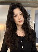 ドライパーマ/ロングレイヤーパーマ/コテ巻き風パーマ/