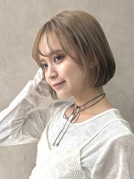 エンクス(enx) ダークパープル/ナチュラルショート/夏のヘアアレンジ/鶴ヶ峰