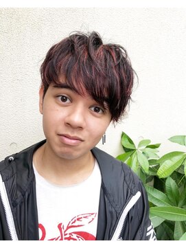 Rope 摂津富田 メンズピンクハイライトショート L ロペ Rope のヘアカタログ ホットペッパービューティー