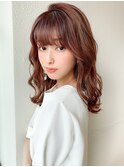 eri ヨシンモリ エギョモリ 韓国ヘア　厚めバング　ミディアム