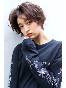 ブラン 栄(Blanc) 【Blanc/栄】ハンサムショート/ミニマムボブ/ボルドー