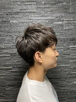 ヒロギンザ 青山店(HIRO GINZA)&nbsp;ツーブロックゆるふわパーマ前下ろしスタイル