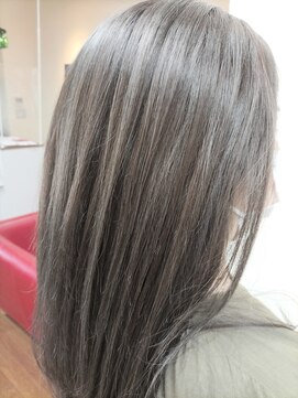 サンクスヘアー(Thanks hair) Thanks  hair   グレイ水素カラー×ハイライト