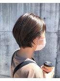ショートボブ×サクサク前髪