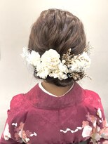 ゆるふわウェーブ　ヘアアレンジ