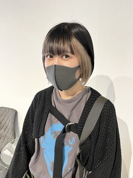 カフ(CAF) CAF FUKO ハイトーンベージュ./インナーカラーボブ/大阪/心斎橋