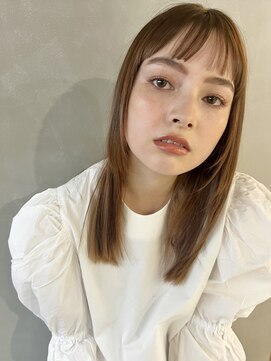 パーク(PARK) 【PARK】ワイドショートバング×シアベージュ