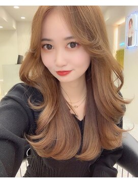 ロンド マーレ 天神大名店(Lond mare) 韓国風ヘア 韓国くびれ巻き 大人可愛い韓国ヘア 透明感カラー