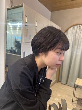 ロンドアジュール 横浜(Lond azur) ☆癖が出る人は流行のタイトなアイロン無しショートでおしゃれに