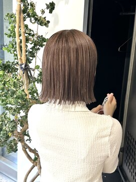 ヲタク(wotaku.) くすみカラー透明感カラーグレージュブリーチなしカラーアッシュ