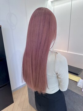 ユニ バイ マグ 長野店(Uni.by Mag) 透明感カラー★ダブルカラーブリーチピンクベージュ