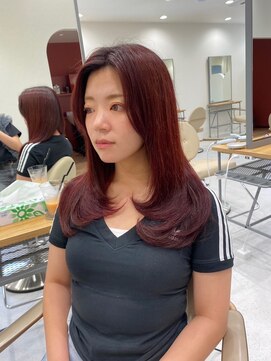 サボ(sabo) 韓国ヘア/顔まわり/韓国レイヤー/前髪カット/小顔/韓国風