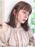 Say.黒髪ボブルフネビージュ小顔ワンレン外ハネボブミディアム