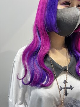 ヴァイス 渋谷店(VAICE) 《派手髪 ピンク×パープル》