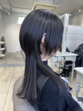シーン(seen) ○ロングウルフカットクラゲウルフヘア姫カットレイヤーカット