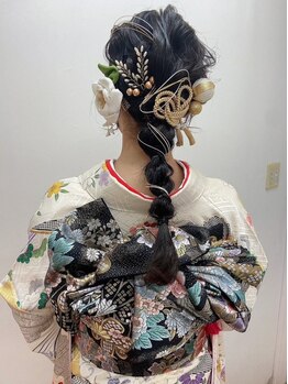 アカネ(Akane)の写真/特別な日の着付けもお任せ下さい！着付け・メイク・ヘアセットなどトータルでお任せできます♪
