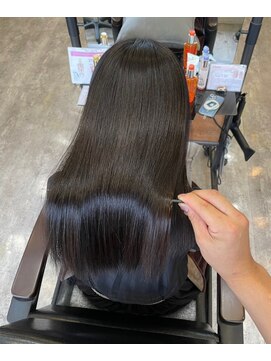 ナンバー エミライ 溝の口(N° emirai) 大人かわいいくびれミディラベンダーインナーカラー