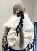 成人式☆卒業式☆ヘアセット☆ポニーテールアレンジ