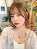 カット+イヤリングカラー+全体カラー￥23650 【表参道ボブ/顔周り/顔周りボブ