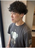 メンズ/マッシュ/刈り上げ/波巻き/無造作/大矢