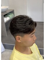 エッジ(EDGE) 大分メンズ毛流れニュアンスフェザーパーマ刈り上げショート