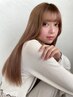 【自然なストレート】酸性縮毛矯正+トリートメント＋marbb￥22500→21000