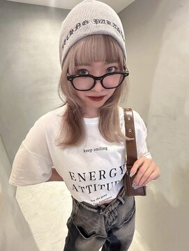 ペレ アネックス 大阪梅田茶屋町店(PELE ANNEX) くびれヘア/アプリコットオレンジ/夏のヘアアレンジ/梅田