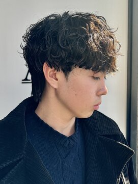 アノ 別府店(Ano.) 大分シャドウパーマメンズマッシュ波巻きパーマツイストパーマ