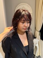 ザザ 高田馬場(ZA/ZA)&nbsp;赤髪が主役♪ ゆるふわボブでイメージチェンジ！