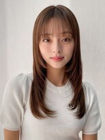 エトラ 渋谷店(etora) 小顔前髪 レイヤーカット デザインカラー フェイスフレーミング"