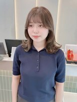 ロンドリゼル 札幌(Lond RiseL) オリーブグレー/前髪/ボブ/マロンベージュ/レイヤーカット/小顔