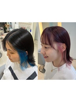 高技術のカラーリスト在籍◆こだわりの施術で艶・潤い・色持ちの良さも◎なので、理想のカラーが叶う♪