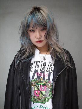 ギークス(GEEKS) 【GEEKS渋谷】ロングレイヤー/デザインカラー/冬カラー/前髪あり