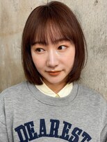ガーデン 銀座(GARDEN)&nbsp;ボブ ボブカット 前髪 チョコレートブラウン つやカラーカット