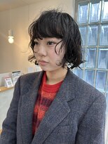 ナウアズ(now as.) ドライなニュアンスボブパーマ【mayu】【now as.明石】