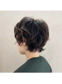 マッシュショートパーマ