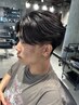 ナチュラル縮毛矯正+メンズカット22000(松戸/メンズ/縮毛矯正)