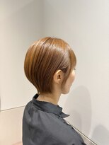 ルーファス 恵比寿南(Ruufus) 大人かわいいショートボブ×オレンジカラー2606