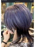 クラゲヘアーサイド短め、紫アンブレラ