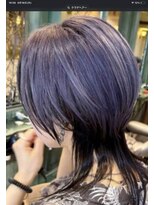 ヘアースペース 練馬店(hair space COCO) クラゲヘアーサイド短め、紫アンブレラ
