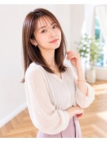 バグズ ヘアデザイン 桔梗が丘店(Baguz HAIR DESIGN) 小顔ストレートレイヤー×透明感ショコラベージュ
