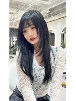 ジーナ 博多筑紫口(Zina)&nbsp;【輝士】艶髪グレージュカラー×レイヤーカット