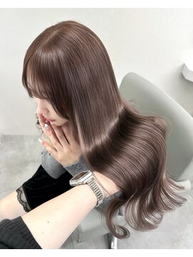 ベレーザ 川越(Beleza) ba16988_ラテグレージュブリーチなし透明感カラーワンホンヘア艶