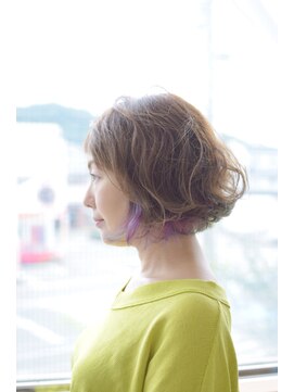 ヘアアンドメイク ムーア(Muuua) インナーユニコーンと柔らかベージュ