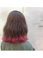 リゼル シブヤ ツー(RISEL SHIBUYA 2) チェリーピンクの裾カラー