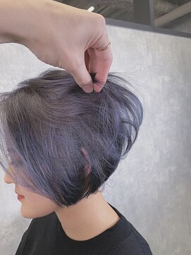 ガーランドウメダ(Garland umeda) アディクシーカラー×ラベンダー×ボブ